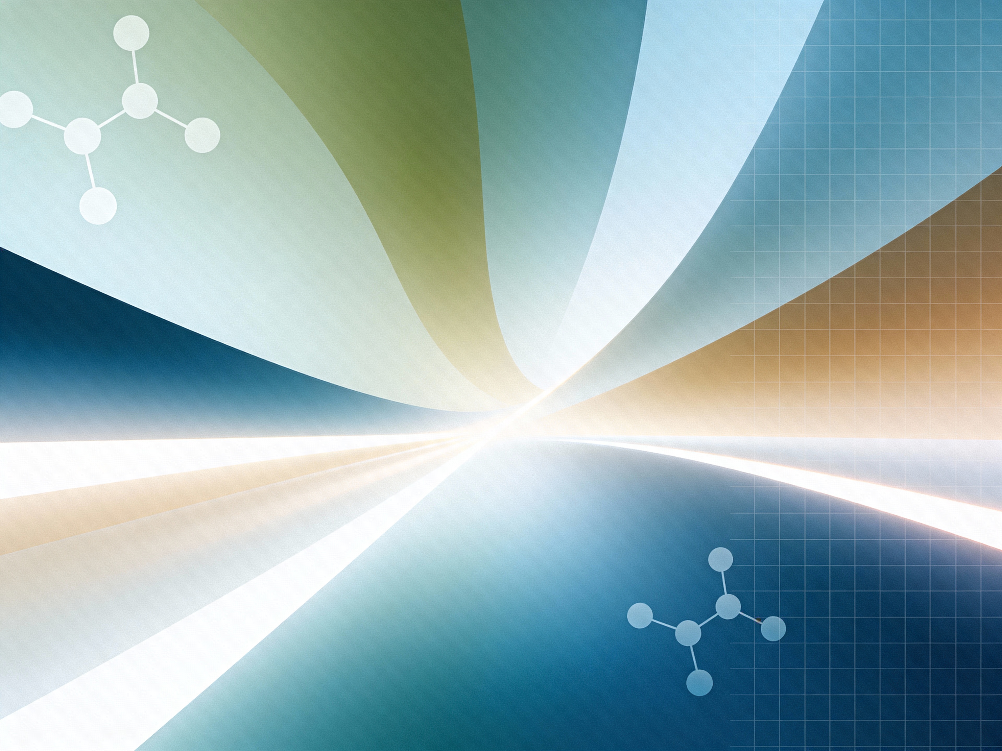 Abstract flowing design representing innovation in healthcare